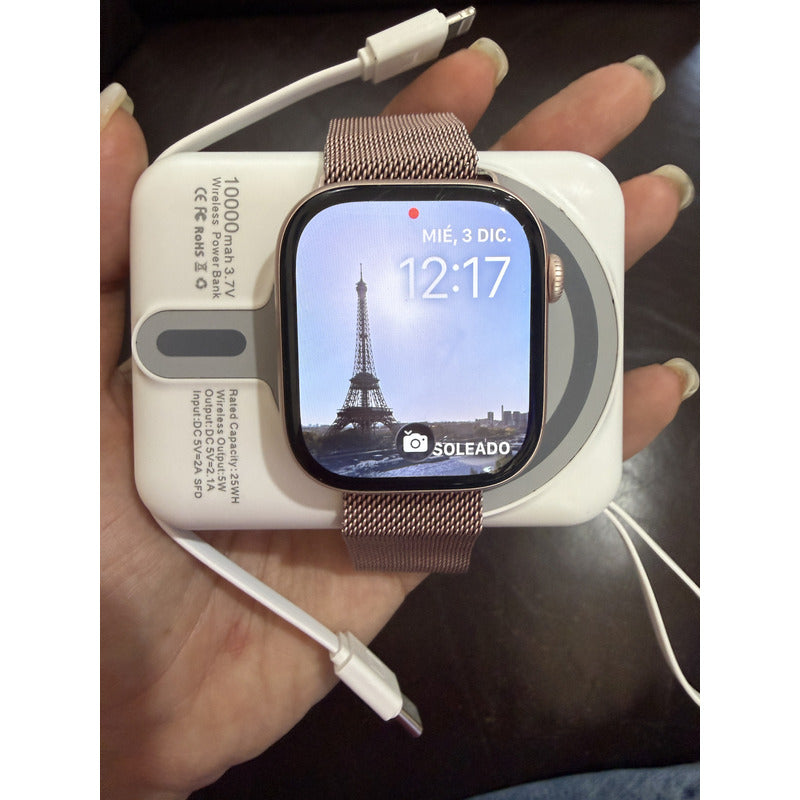 Cargador Power Bank 10000mah Celular Y Reloj Magnético