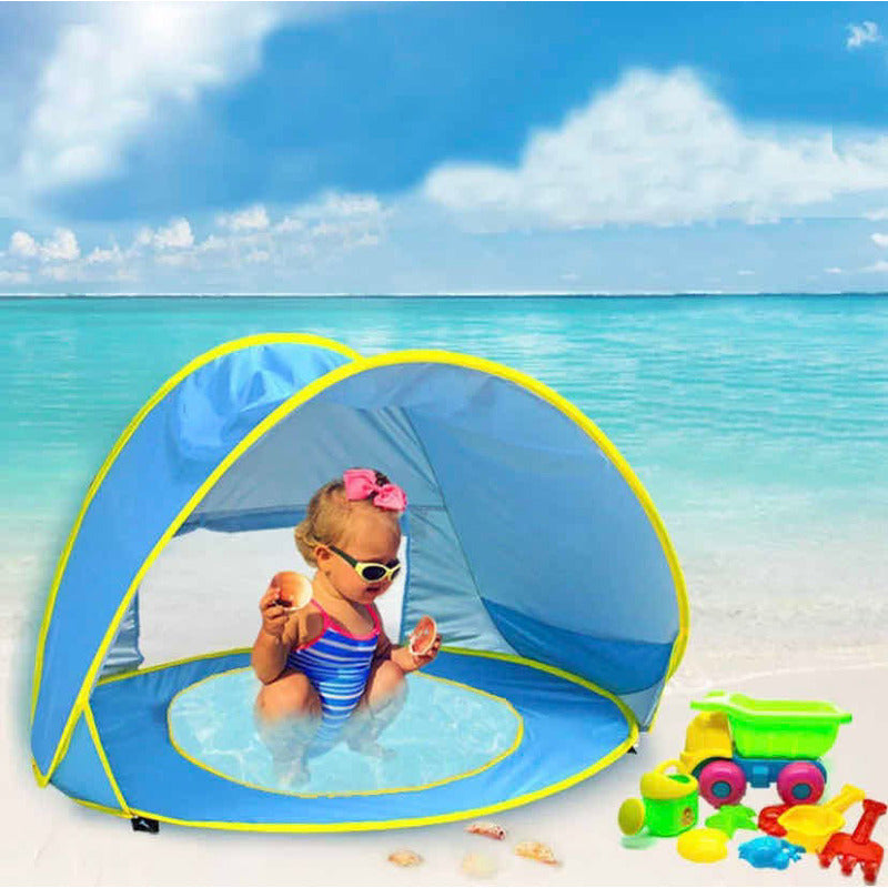 Carpa De Playa Con Piscina Para Niños Y Bebés!! Filtro Uv!