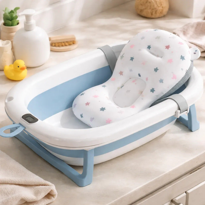Baño Bañito Bebes Plegable Con Termómetro Con Baby Splash