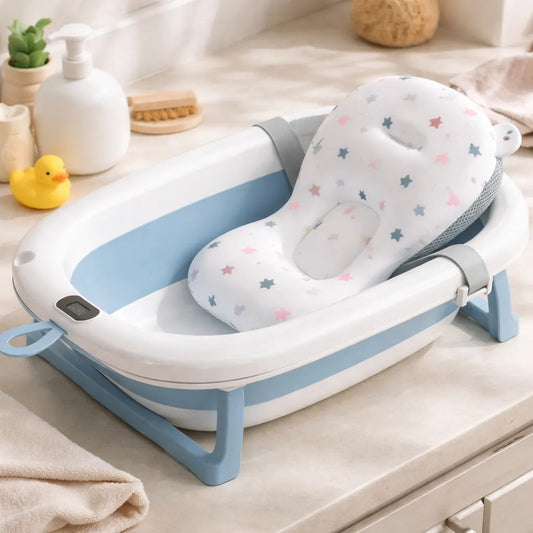 Baño Bañito Bebes Plegable Con Termómetro Con Baby Splash