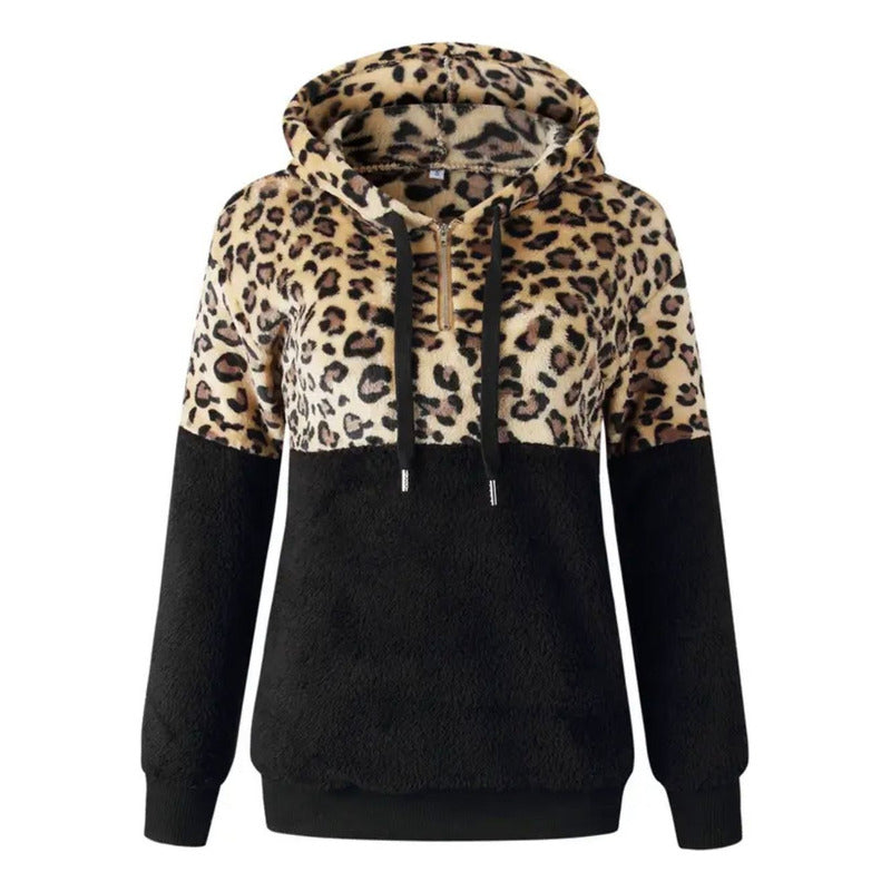 Buzo Canguro Animal Print Cremallera Capucha Uniteduy