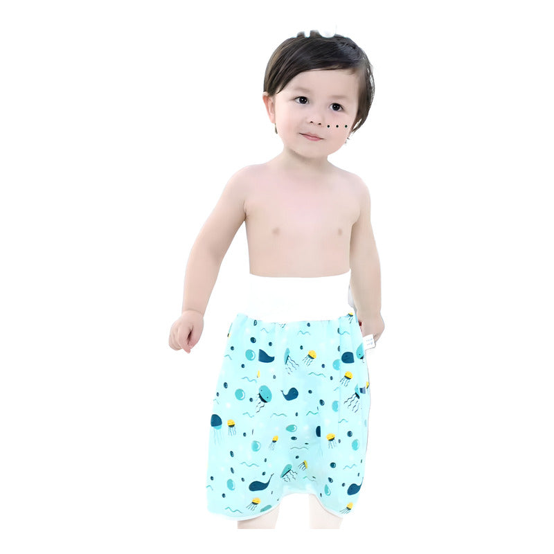 Falda Pantalon Pañal De Entrenamiento Inodoro Impermeab Bebe