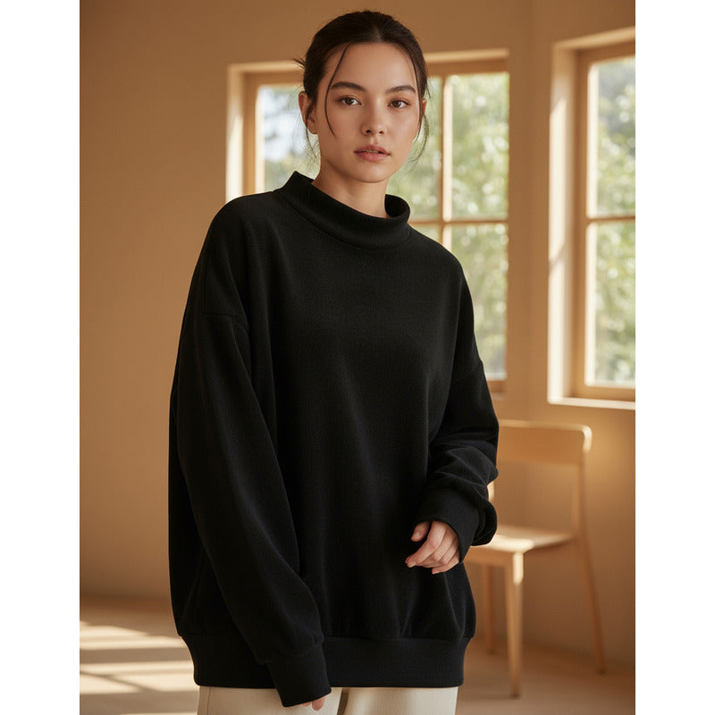 Buzo Deportivo Mujer Cuello Redondo Con Felpa Uniteduy