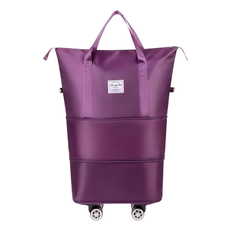 Bolso De Viaje Plegable Expandible Con Ruedas Desmontables
