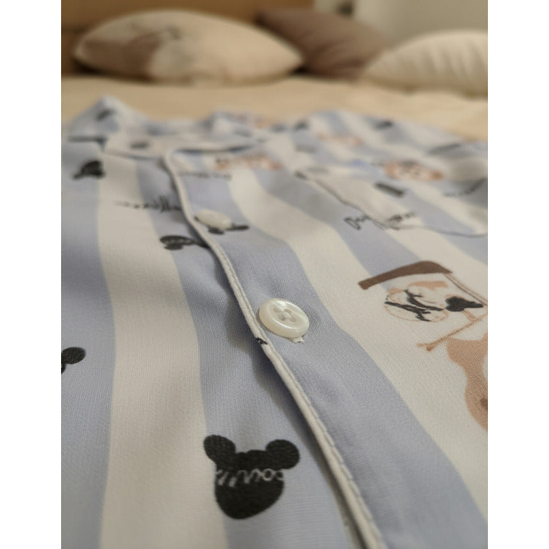 Pijama Corto Stitch - Snoopy - Patricio Bob Esponja Y Varios