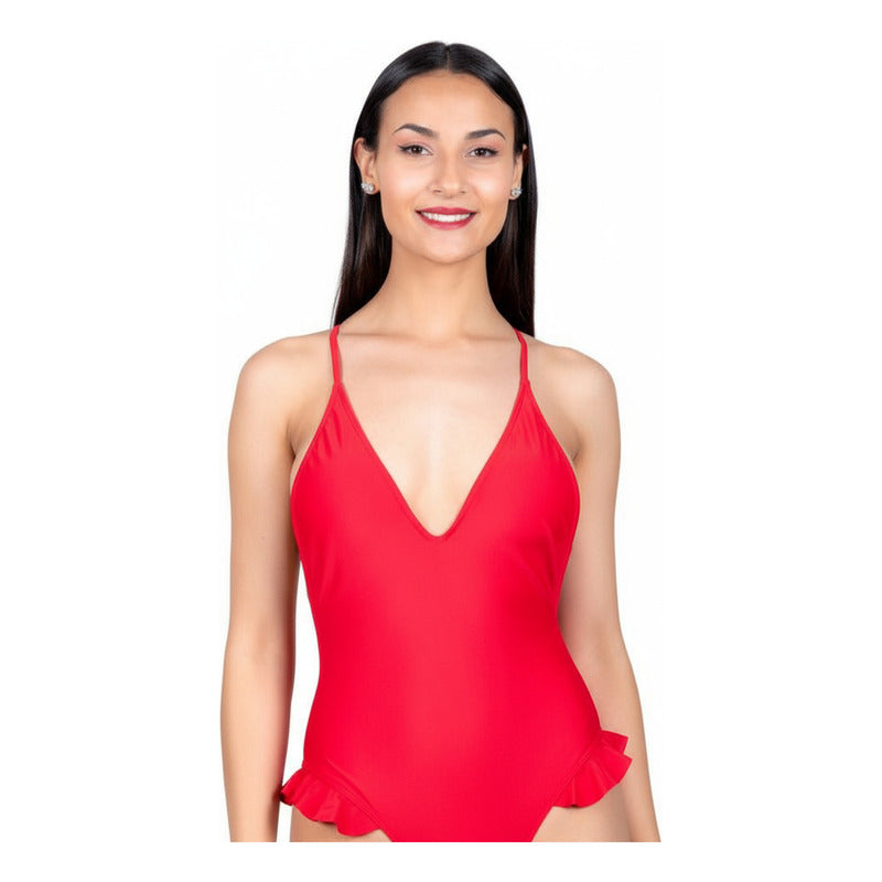 Uniteduy!! Bikini Enteriza Roja! El Verano Llegó!