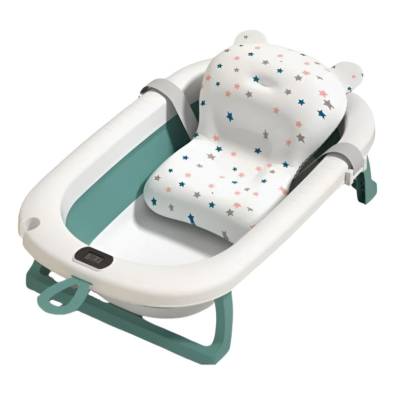 Baño Bañito Bebes Plegable Con Termómetro Con Baby Splash