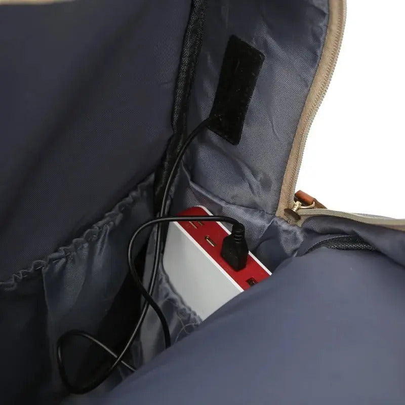 Bolso Mochila Maternal Cuna Bebé  Cambiador Y Usb Uniteduy