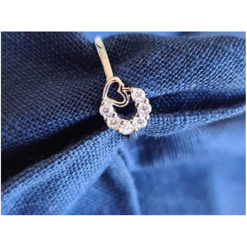 Anillo Corona Plata 925 Corazones Circonio Uniteduy