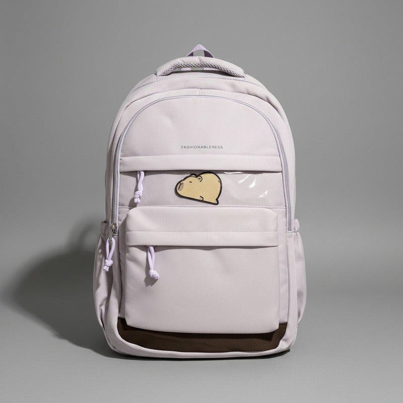 Mochila Escolar Liceo Pines De Capibara Carpincho Laptop