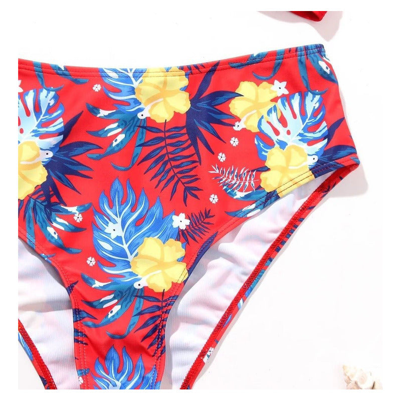 Bikini Mallas Tiro Alto 2 Piezas Push Up Uniteduy Varios Col