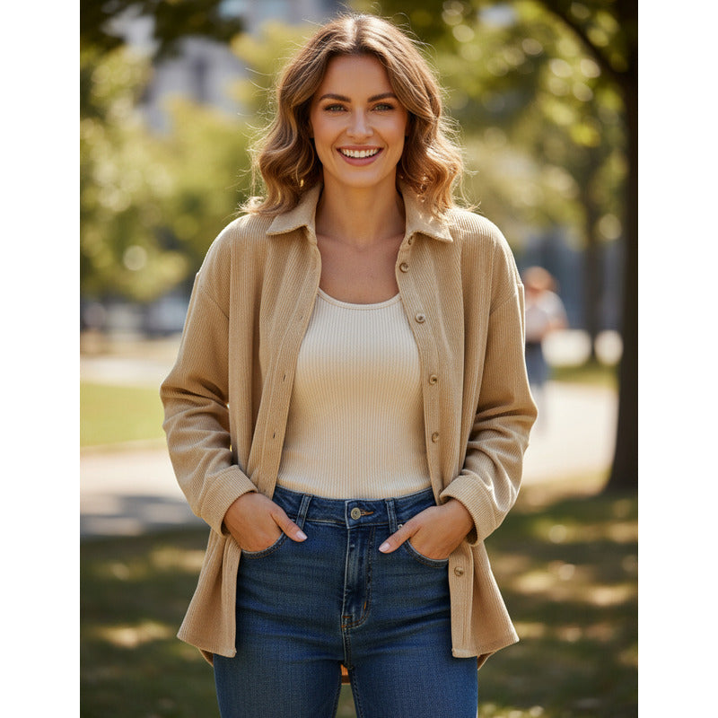 Sobre Camisa Pana Lisos Varios Colores Sin Puños Uniteduy