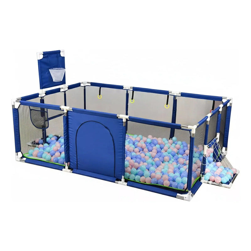 Corral Pelotero Para Bebe Con Arco Y Aro Medida 235*66*129
