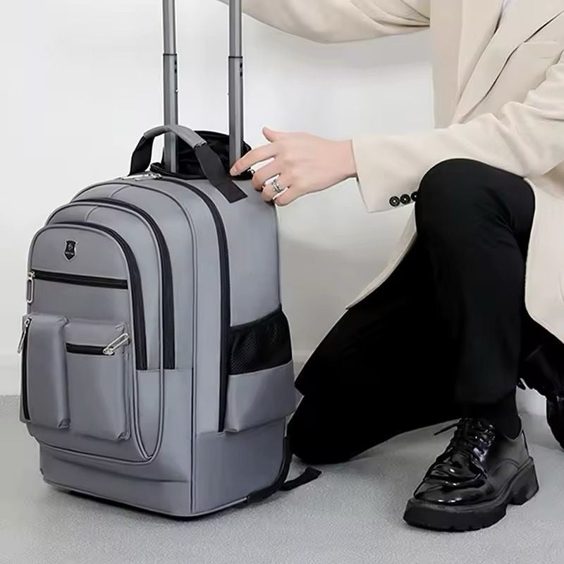 Mochila De Viaje Liceo Con Carrito Ruedas Laptop Impermeable