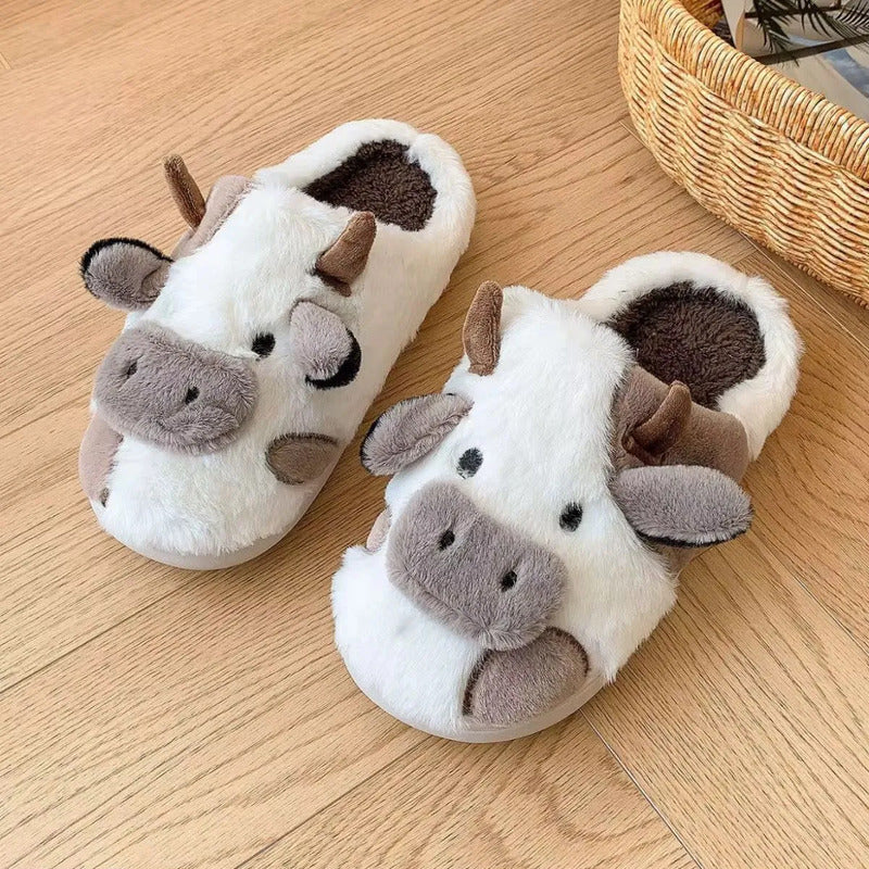 Pantufla Vaca Sin Talón Talles Del 36 Al 45 Suela De Goma