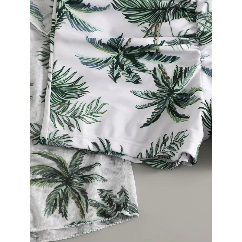 Bikini Malla 3 Piezas Tankini Short Soutien Camisa Uniteduy