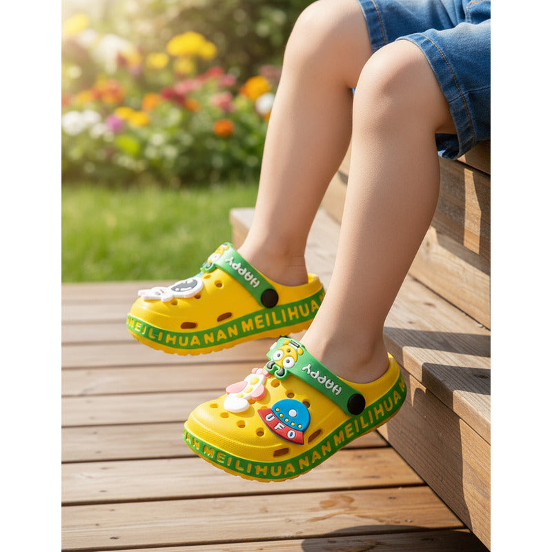 Zapatillas Tipo Sandalia Personajes Animados Pines Uniteduy