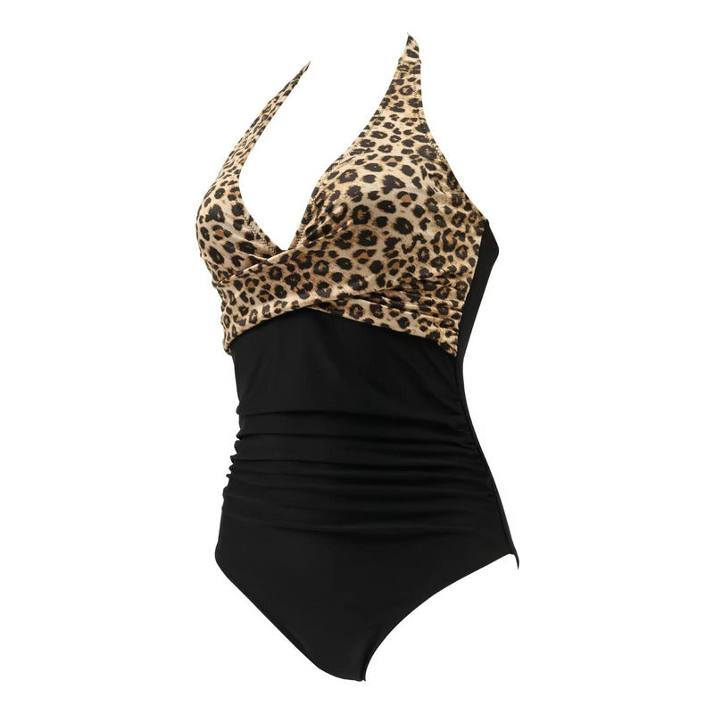 Malla Entera Lisa Y Combinada Bikini Mujer Talles L Al Xxl