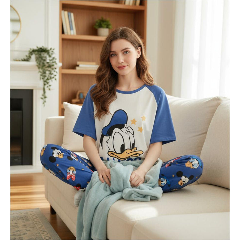 Pijama Pantalon Y Remera Stitch Minnie Donald Daisy Mickey