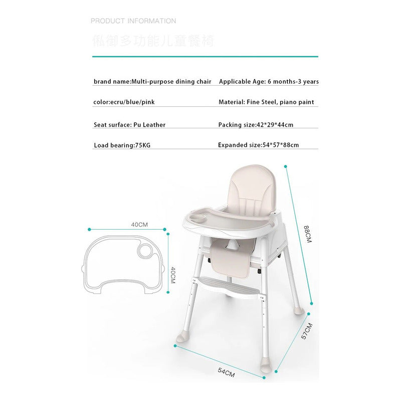 Silla De Comer Para Bebes 3 En 1 Portátil Uniteduy