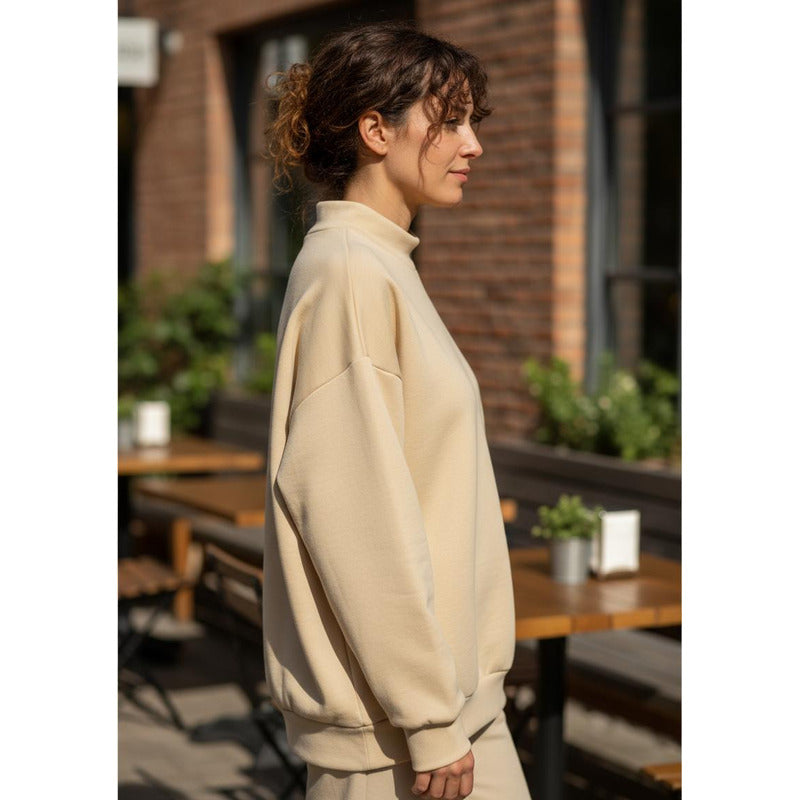 Buzo Deportivo Mujer Cuello Redondo Con Felpa Uniteduy