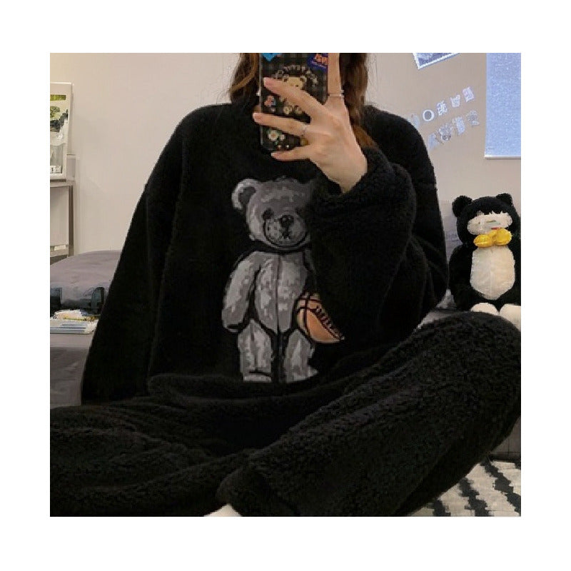 Pijama Peluche Largo Osos Plus Abrigados Varios Colores