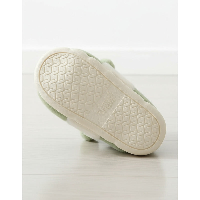 Pantufla Peludas Osos Con Suela De Goma Varios Colores