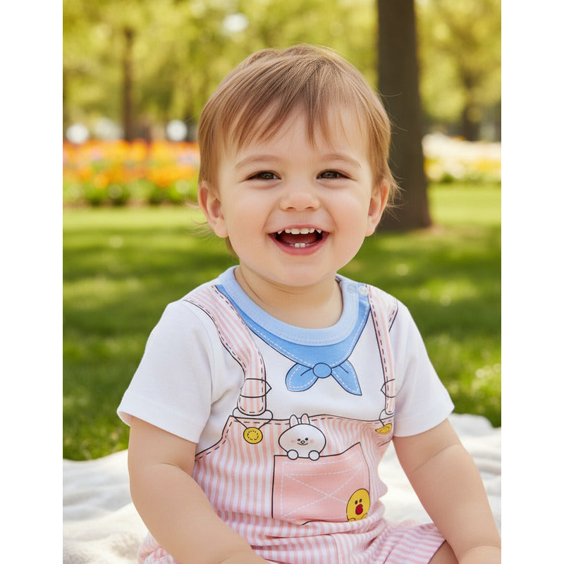 Remeras Manga Corta Algodon Bebes Y Niños Varios Diseños