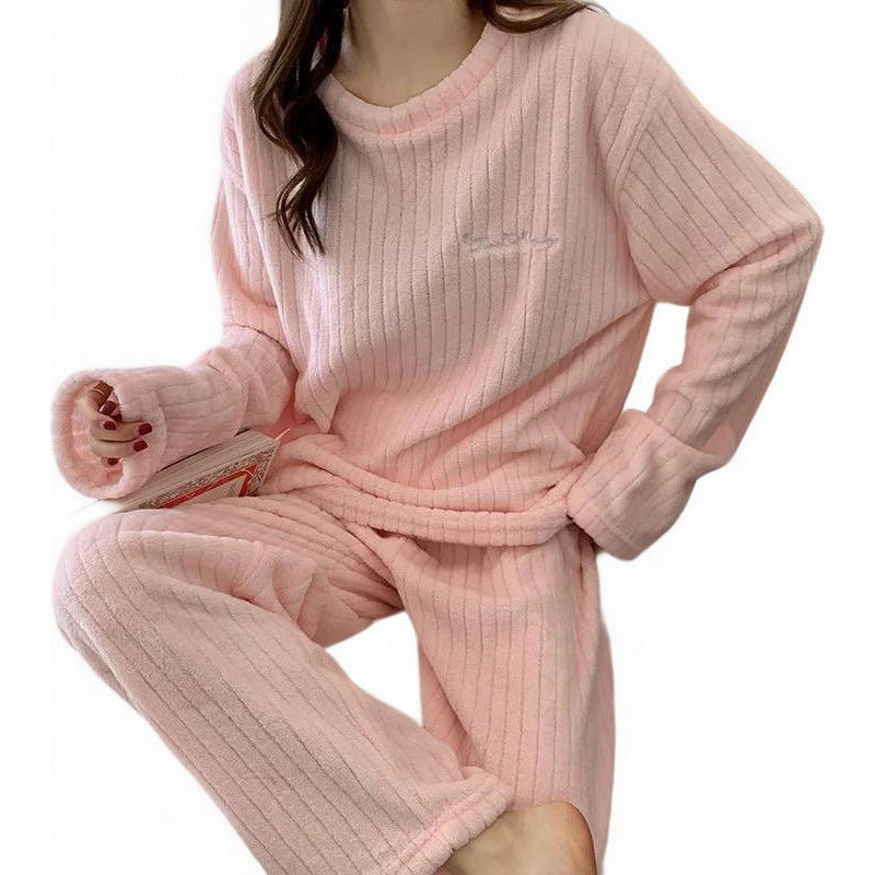 Pijama Peluche Largo De Dama Plush Abrigado Varios Colores