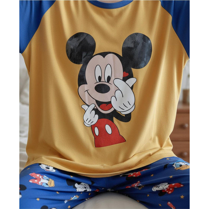 Pijama Pantalon Y Remera Stitch Minnie Donald Daisy Mickey