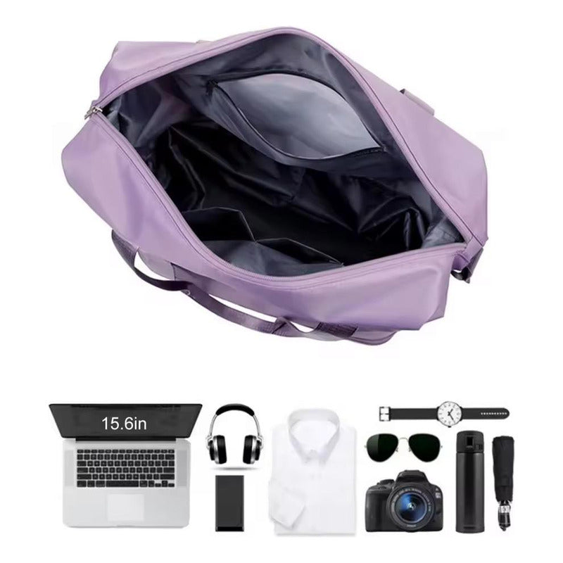 Bolso De Viaje Plegable Expandible Con Ruedas Desmontables