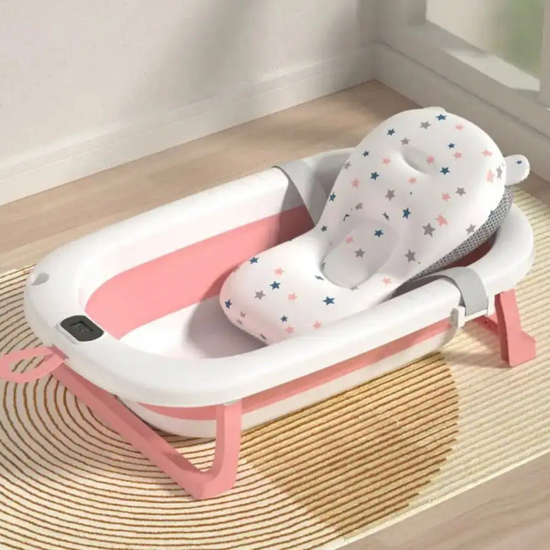 Baño Bañito Bebes Plegable Con Termómetro Con Baby Splash