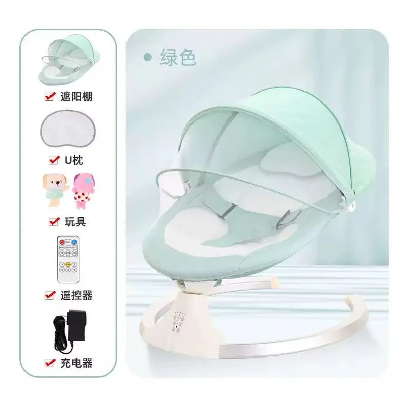 Silla Mecedora Eléctrica Para Bebé Con Música Multifuncion