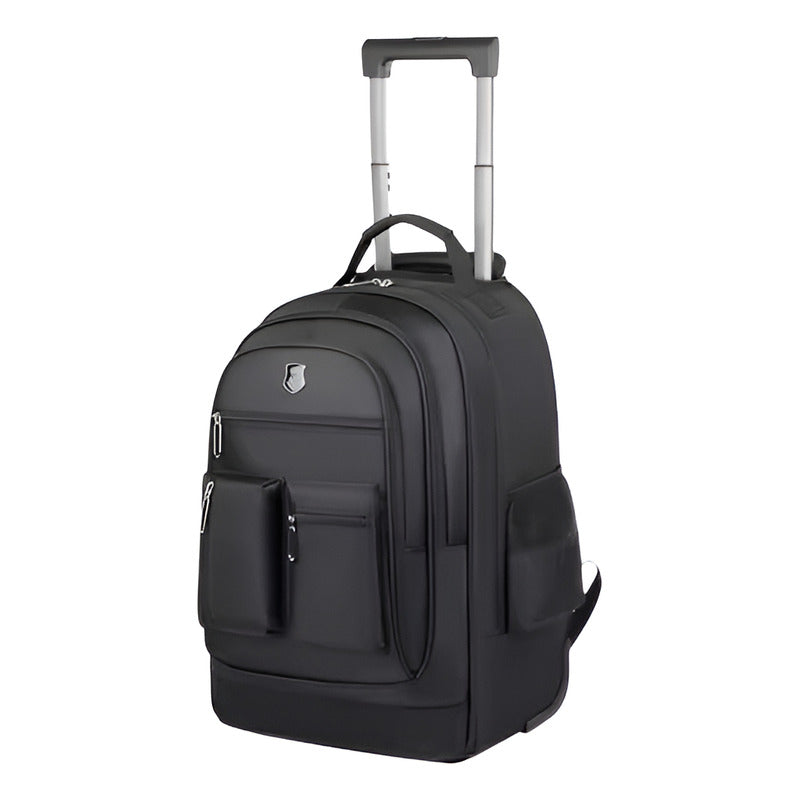 Mochila De Viaje Liceo Con Carrito Ruedas Laptop Impermeable