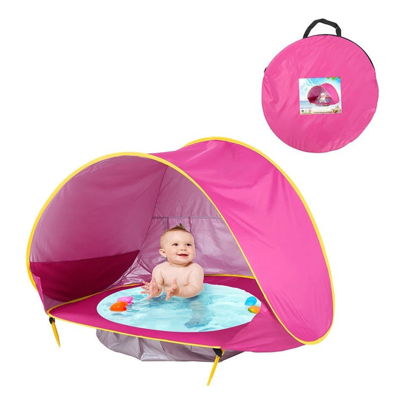 Carpa De Playa Con Piscina Para Niños Y Bebés!! Filtro Uv!