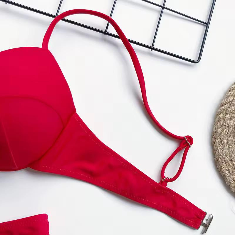 Bikini Malla Soutien Con Aro Y Colaless En V Varios Colores