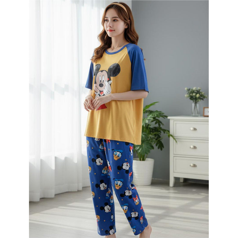 Pijama Pantalon Y Remera Stitch Minnie Donald Daisy Mickey