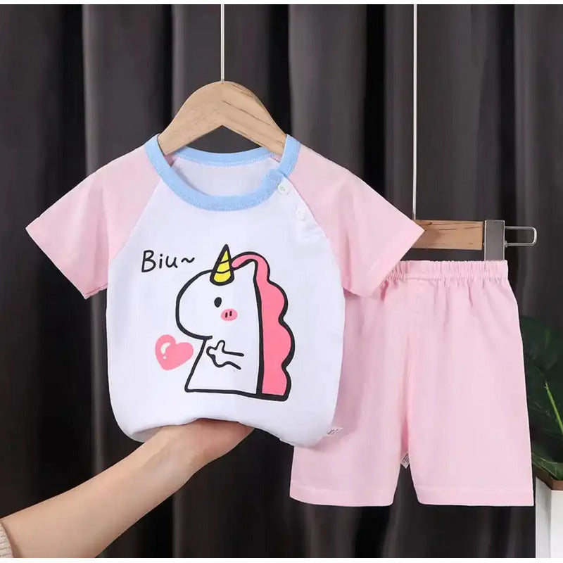 Conjunto De Niño Short Y Remera Bebe Varios Diseños Uniteduy