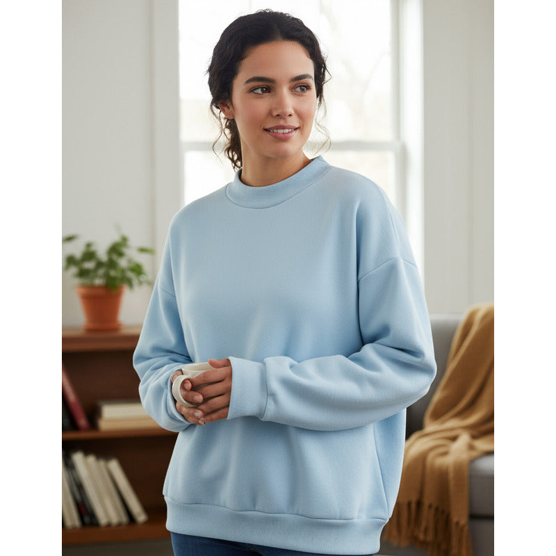 Buzo Deportivo Mujer Cuello Redondo Con Felpa Uniteduy