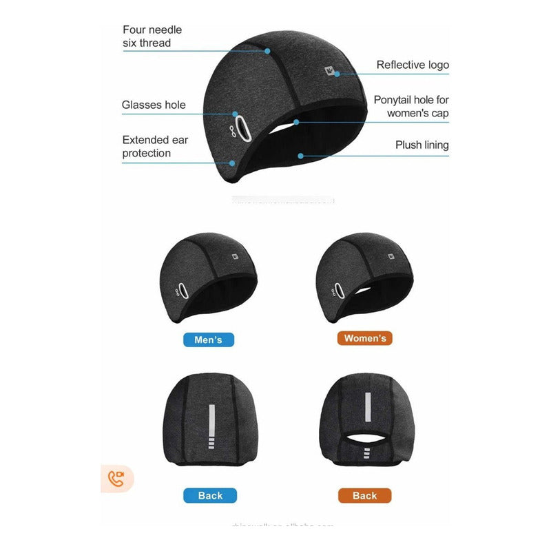 Gorro C/cubierta Oídos Para Correr, Ciclismo Y Dep Invierno!