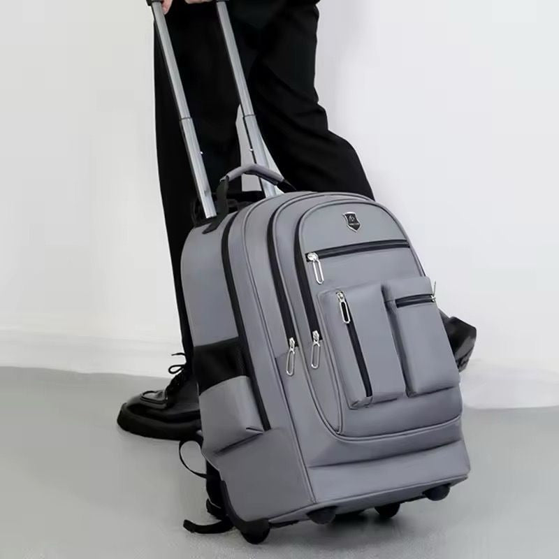 Mochila De Viaje Liceo Con Carrito Ruedas Laptop Impermeable