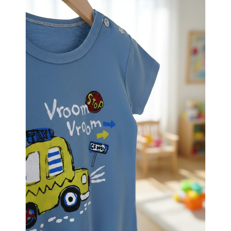 Remeras Manga Corta Algodon Bebes Y Niños Varios Diseños