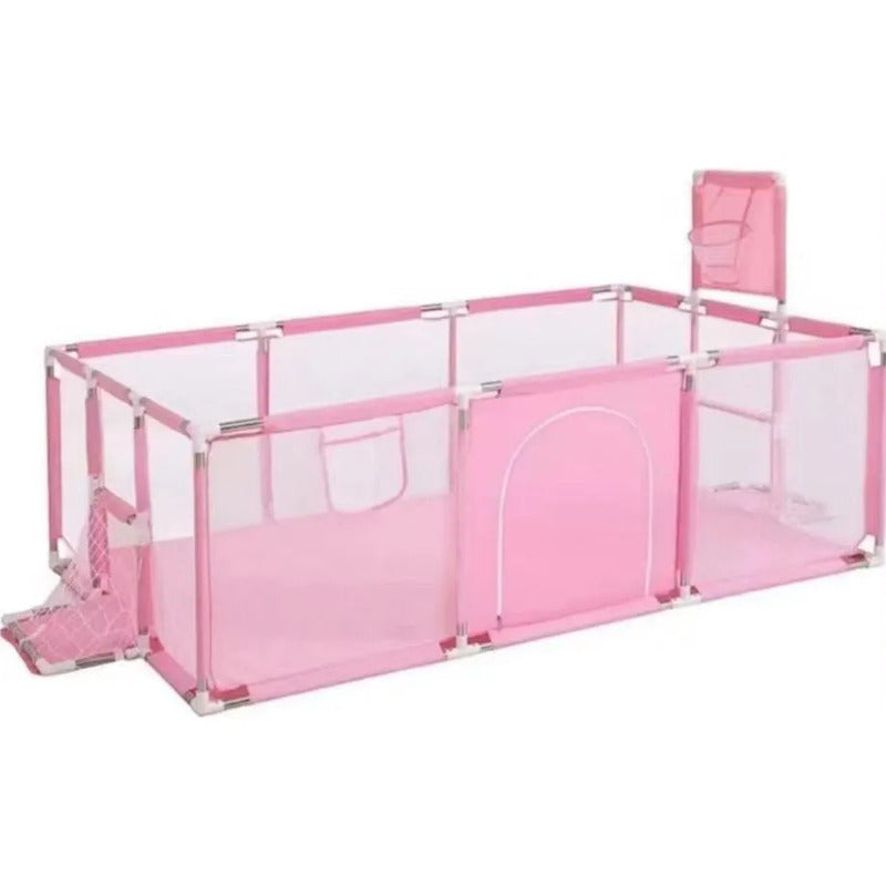 Corral Pelotero Para Bebe Con Arco Y Aro Medida 235*66*129
