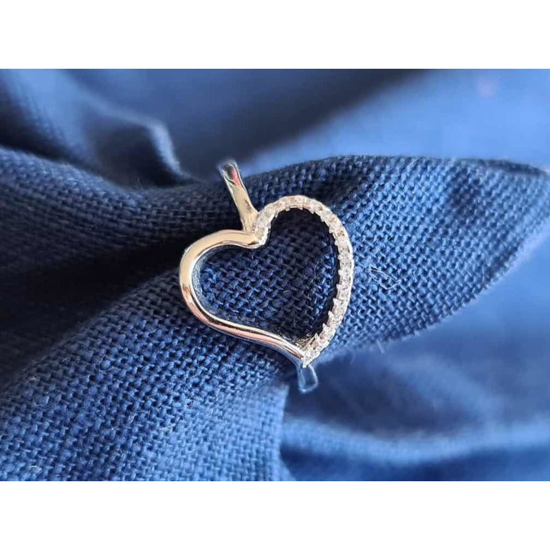 Anillo Corona Plata 925 Corazones Circonio Uniteduy