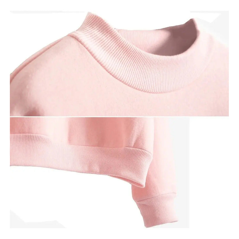 Buzo Deportivo Mujer Cuello Redondo Con Felpa Uniteduy