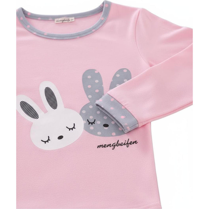 Pijama Remera Larga Y Pantalón Dama Abrigado Varios Dieños