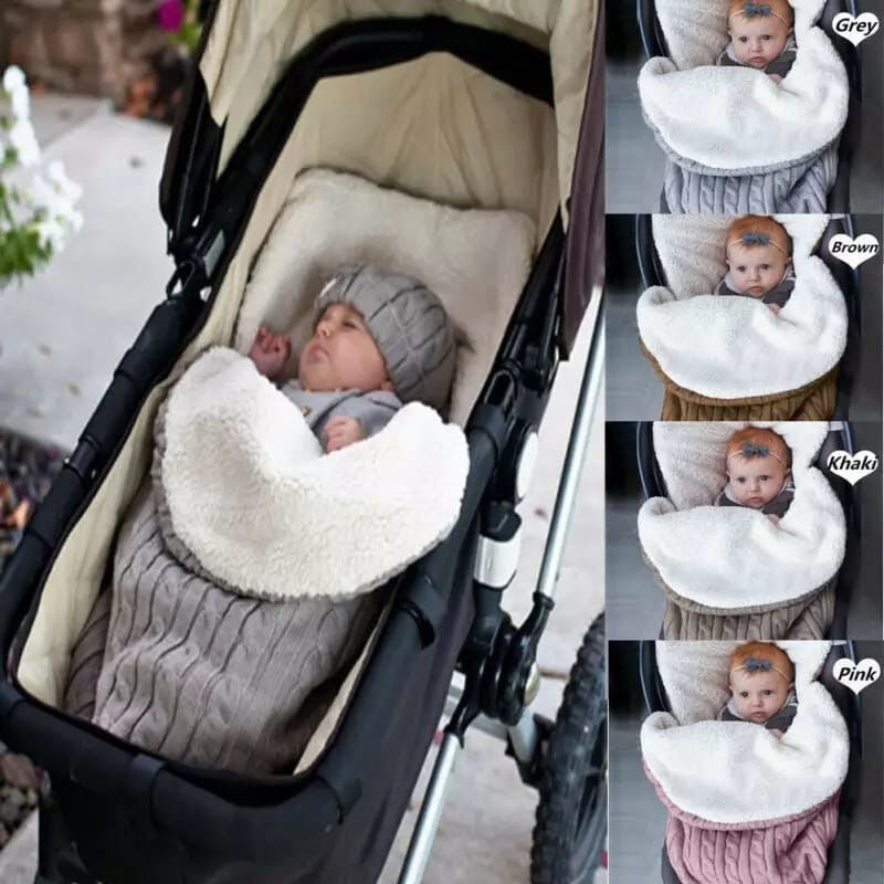 Sobre Bebe Con Corderito Y Lana Bundle Ideal Para El Frio