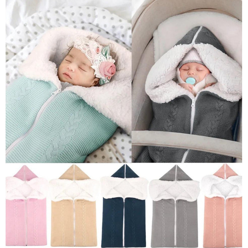 Sobre Bundle Manta Bebe Con Cierre Corderito Y Lana