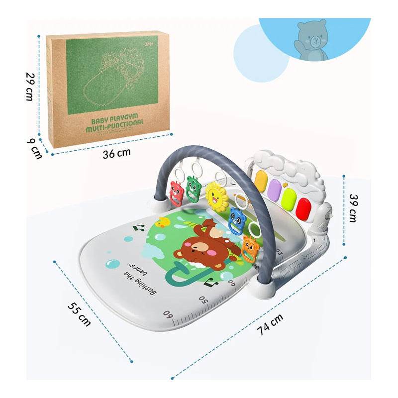 Gimnasio Alfombra Musical E Interactivo Con Piano Uniteduy