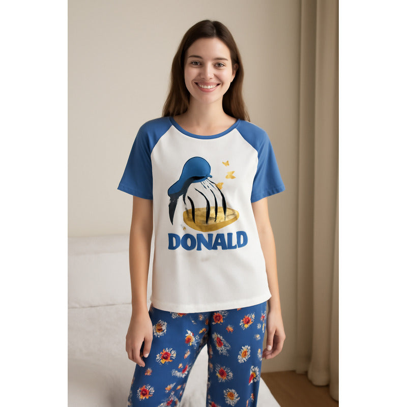Pijama Pantalon Y Remera Stitch Minnie Donald Daisy Mickey